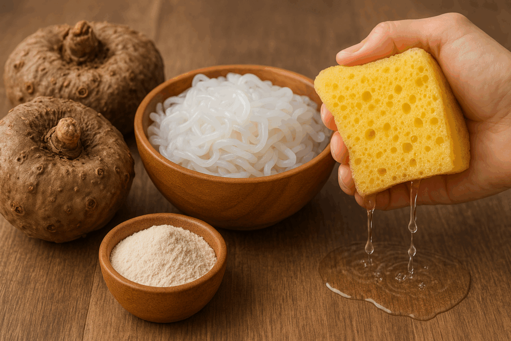Shirataki rice and noodles act like a sponge to absorb taste of gravies